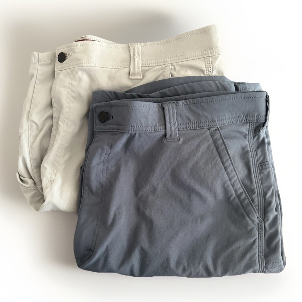 Wrangler Performance Nylon Shorts Lot 2 Mens 42 Utility Hiking Golf Outdoor Quic